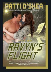Cover of Ravyn's Flight Science Fiction Romance by Patti O'Shea